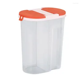Контейнеры для хранения бутылок с ножом с двойной сеткой высушенная пищевая коробка Прочная прозрачная прозрачная герметичная зерна.