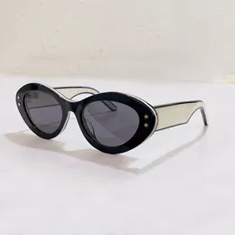 Sunglasses 2024 High-Quality Acetate Ladies Cat-Eye Frame Multi-Color For Men And Women Designer Glasses Oculos Gafas De Sol Par