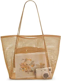 Mesh Beach Tote Bag Женщины плечо бродяг