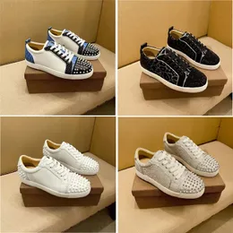 Principais séries da série masculino casual feminino sapatos de moda de moda tênis de grife de designer de baixo corte de couro baixo splike splike vintage placm-forme luxury treinadores de luxo