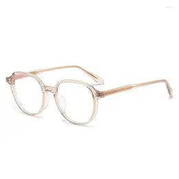 선글라스 프레임 고밀도 고전 패션 얇은 티타늄 다리 근시 렌즈 남성 처방 안경 안경 프레임