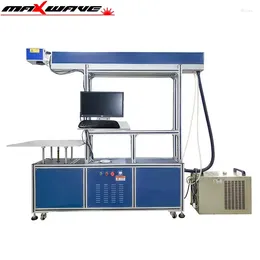 Large Working Area Glass Tube CO2 Laser Marking Engraving Machine