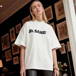 Jill Sander T 셔츠 남자 디자이너 T 셔츠 남자 Eur 2024New 디자이너 패션 클래식 클래식 Jil Sander 셔츠 캐주얼 남성 여성 인쇄 커플 T 셔츠 남자