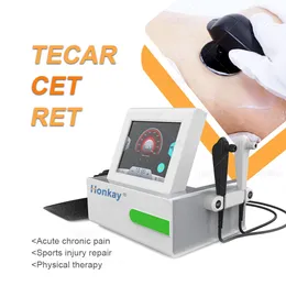 Smart Tecar Therapy 48khz Ret Cet Massage Deep Diathermy Physiotherapy Equipment Sports Rehabilitator Pain Relief Burn Fat Body Shaping Machine