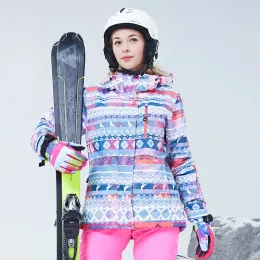 Kurtki 30 stopni zimowa kurtka narciarska płaszcz śnieżny wodoodporny ciepły płaszcz narciarski na zewnątrz sportowy snowboard kurtka odzieży wiatroodporność