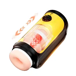 Erkekler için unimat otomatik erkek mastürbatörü 360 ° sarma sürükleyici itme deneyimi teleskopik fincan yetişkin seks oyuncakları 240423