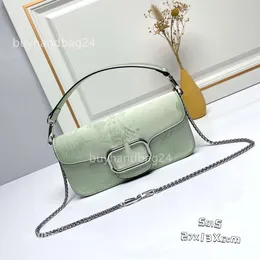 Style Event Summer Stud Valentyno Wool Bags Rock Embroidery Bag White Vlogoo Lady New Purse 2024 Leather Art Chain National Handheld Small Square Handbag 17qr