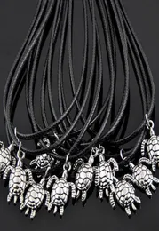 Cool 50pcslot Men Women039S Vintage Silver Alloy Sea Turtles Presants Surfer Ncklaces Habts Home Hig035037980