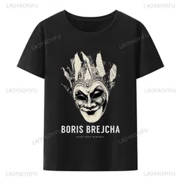 Camisetas masculinas casuais boris brejcha dj máscara tshirt cool short masculina mulher camiseta masculina hip-hop de verão t moda tipster slve top t240425