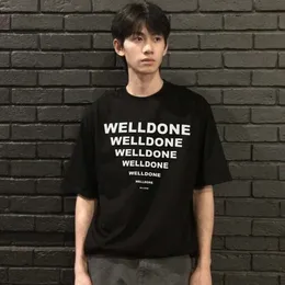 Designer Welldone T-shirt Tee Luxury Fashi