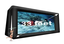 33 Fuß aufblasbarer Filmbildschirm Outdoor -Projektor Bildschirm Mega Airbrown Theatre Bildschirm enthält Luftgebläse Tiedowns und Aufbewahrung 3929664