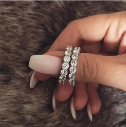 2021 Eternidade 925 anel de prata esterlina 4mm Laboratório Diamante CZ Anéis de casamento para homens Jóias de festa inteira Presente 90588504728063