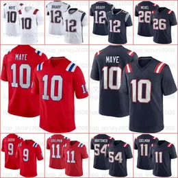 10 Drake Maye Ezechiel Elliott 9 Matthew Judon Football Jersey Gonzalez Tom Brady Mac Jones Juju Smith-Schuster Kendrick Bourne Rhamondre Stevenson Mike