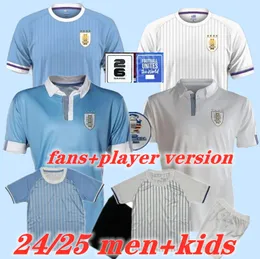 24 25 Uruguay Soccer Trikot 2024/2025 Fans Spieler L.Suarez E. Cavani N.de La Cruz Nationalmannschaft Shirt G.de Arascaeta F. Valverde R.araujo R.Bentancur Football Uniform