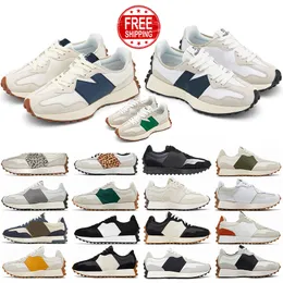 Free shipping New 327 designer running shoes men women 327s Sea Salt vintage beige brown suede grey blue pink purple red men trainers sports sneaker