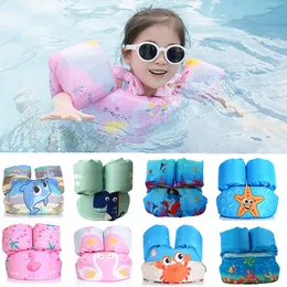 Baby float arm ärm flytande ring säker livjacka flytvitet Vest Kid Swimming Equipment Armbands Swim Foam Pool Toys Life Vest 240426