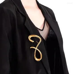 Spille in stile semplice in stile esagerata figura 8 forme spillo per la personalità della moda unisex gioielli irregolari