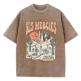 His Mercies Are Every Morning Female TShirt Casual Sport T Shirts Summer Breathable Clothing Cool Street Short Sleeve 240424