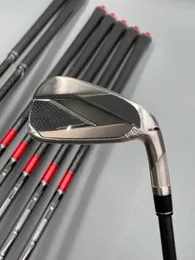 Golfklubbar Steath Irons Set TLM 59PAS Högerhänt Forged RSSR Flex SteelGraphite Shaft med huvudtäckning DHL FedEx 240422