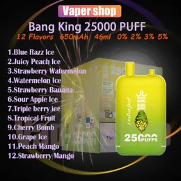100% oryginalne Bang King 25000 Puff Ujeżdżalne E papierosy 23 mlx2 podnośne pobudzenia baterii 25k 0% 2% 3% 5% Vape Pen
