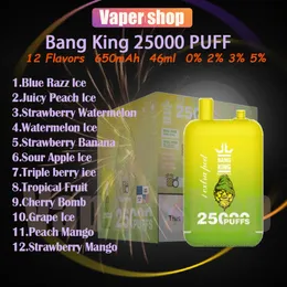 100% BANG ORIGINAL BANG 25000 SUFFICI DI SUBBITALI E Sigarette 23MLX2 BACCHE POD BUFI RICARICABILI 25K 0% 2% 3% 5% VAPE PEN PEN