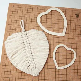 Arazzi Modello di stampo da taglio fai -da -da -te Craccia intrecciata Aiuto Kit macrame stampi durevoli strumenti rotondi di misurazione del legno di misurazione