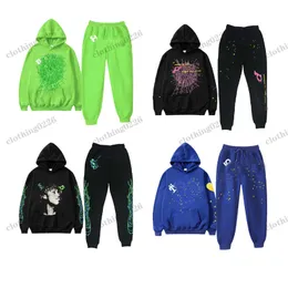 Mens esportes com capuz Red Young Thug 5555555 Capuz de anjo Homem Men Hoodie Tracksuit Bordeded Mesh Sports Set.