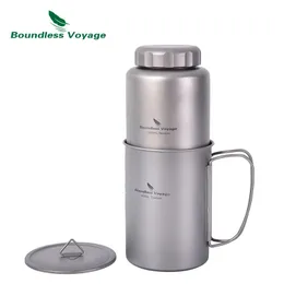 Garrafa de viagem sem limites garrafa de água ao ar livre Camping Canteen Tea Coffee Bicycle Beverage Sports Bottle 1050ml 240428