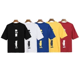 Mężczyźni TSSHIRTS Designerskie T-shirty Męskie Ubrania T-koszulka Banner Niedźwiedź Drukuj alfabet Graffiti T-shirt zrzucone koszule na ramię Zwrotów Niedźwiedź Kobiety Tshirts 22ss