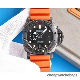 Luksusowe zegarki na męski zegarek mechaniczny Panerei Swiss Automatyczny ruch Sapphire Mirror 47 mm Importowana gumowa marka zegarków Włosze Wriswatches S86x