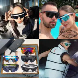 Designer 2024 Fashion New Designer P Big Rame Riding Sunglasses Net Red Stars Ski Goggles SPS01Y Солнцезащитные очки оригинальное качество