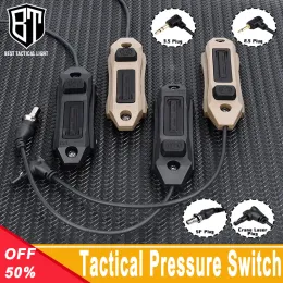 Lights Tactical Dual Function Pression Switch 2.5mm 3.5mm Crane Laser SF Plug Fit Mlok Keymod 20mm Picatinny Rail Assories