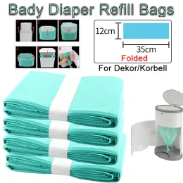 Refills 10M Bady Diaper Refill Bags For Dekor Classic Diaper Pails And 16L Trash Bucket Replacement Liners Garbage Bag and Kitchen