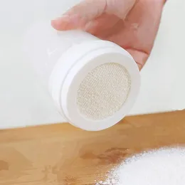 Ferramentas de cozimento Plástico Powerd Powder Shaker Malha de farinha parafuso peneirador de gelo Manual de cozinha DIY Ferramenta de açúcar SHA U4P4