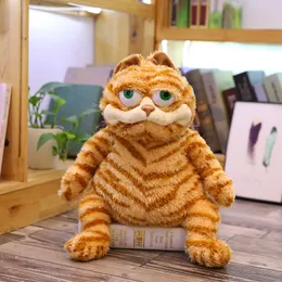 Gatto grasso arrabbiato gatto morbido peluche animali di peluche pigro pigri tigre simulazione brutta gatto peluche giocattolo regalo di Natale per bambini amanti della taglia 35 cm-45 cm