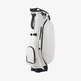 Açık Çantalar Yüksek Kaliteli Kişiselleştirilmiş Özelleştirilmiş Beyaz PU Deri Golf Stand Caddy Çanta Erkekler