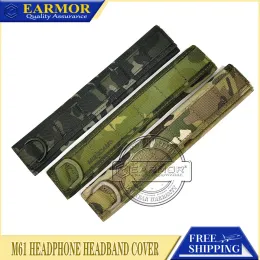 Zubehör Originaler Ohrmotor -Kopfhörer -Kopfbandabdeckung M61 Outdoor Multicam Military Headset Cap Cover für M32 / M31 / M32Mark3 / M31Mark3