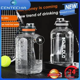 Vattenflaskor 2200 ml Sportflask Kettle Stor gym BPA GRATIS 1 gallon Drink Waterbottle Bottl Cup 1,6 liter