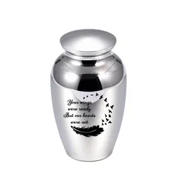 45x70 mm Memorial Ashes Biżuteria do Petuman Aluminium Aluminium Cremation Ashes Ashes Urna Pamięci Urny pogrzebowe z ładną paczką Bag5143156