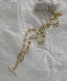 Dicke Verbindungsketten Halskette für Frauen OT OT Umschalten