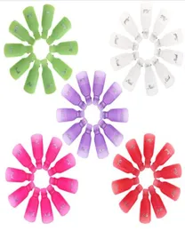 10pcs in plastica nail art immergiti off tappo clip gel rimodellamento gel ridotto fluido utensile per la rimozione del detergente per unghie verniciata 6511985