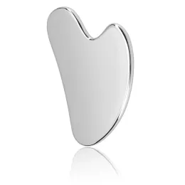 Products Gua Sha Board Heart Shape Stainless Steel Muscle Massage Tissue Therapy Scraping Plate Promote Blood Circulation Body Relaxation