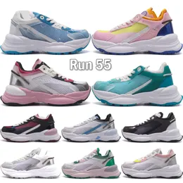 Top Run 55 Sneaker Women Running Shoes Luxury Designers Trainers Bodeaux Red Pink White Silver Grey Womens Outdoor Sneakers Size 36-40