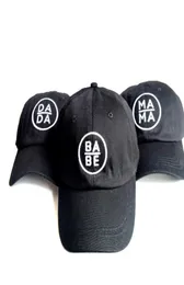 2018 Men039S Women039S Mama Babe Dady Hat Embrodery Roded Hats For Menicon Cap 1 Snapbacks 6 Panel Black Adults Ball Caps 4140858