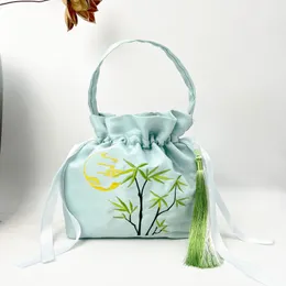 Antique Embroidered Bag, Temperament And Versatile Handbag, Ribbon Chinese Style Bag, Four Seasons Crossbody Bag, Hanfu Matching