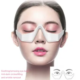 Fırçalar 3D Göz Güzellik Enstrümanı Mikro -akım nabız gözü rahatlatma kırışıklıkları ve karanlık daireyi azaltın Göz Torbaları Masaj Güzellik Aracı