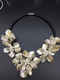 CHOKER LJHMY Natural White Freshwater Culturet Pearl Shell Colloge College для женщин подвеска