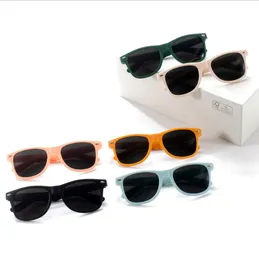 3-12 Jahre alte Marken Kinder Sonnenbrille Kinder Schwarze Sonnenbrille Anti-UV-Baby Sonne-Schatten Brille Mädchen Jungen Sonnenbrille