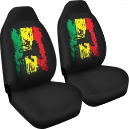 카시트 커버 Rasta Flag Rastafarian 신앙 Jah Bless EarthStrong Lion of judah Praise Protector Auto