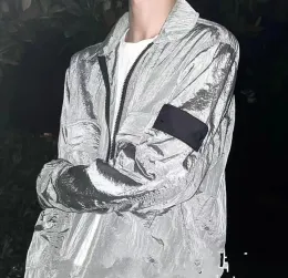 디자이너 배지 나침반 재킷 셔츠 방수 금속 스킨 코트 나일론 낚시 등산 마모 디자이너 블랙 코트 남성 패션